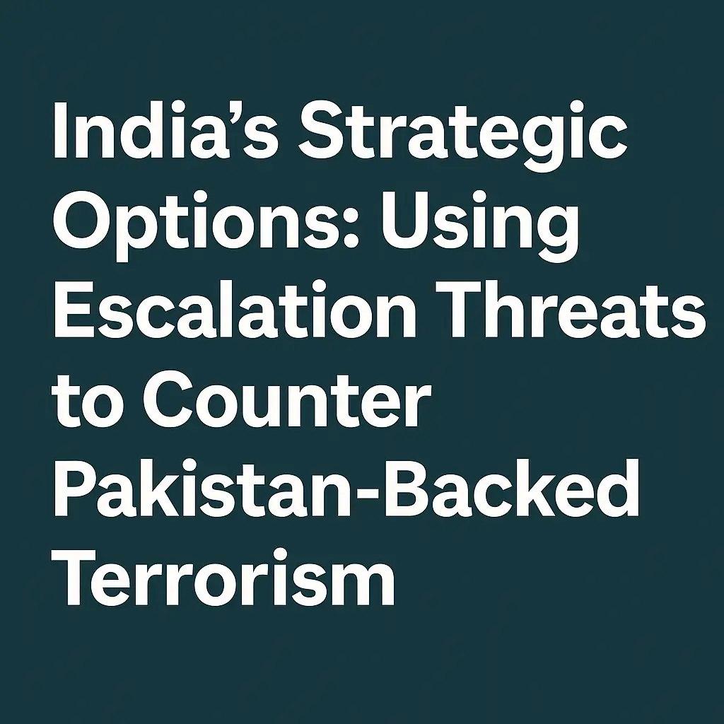 India’s Strategic Options: Using Escalation Threats to Counter Pakistan-Backed Terrorism