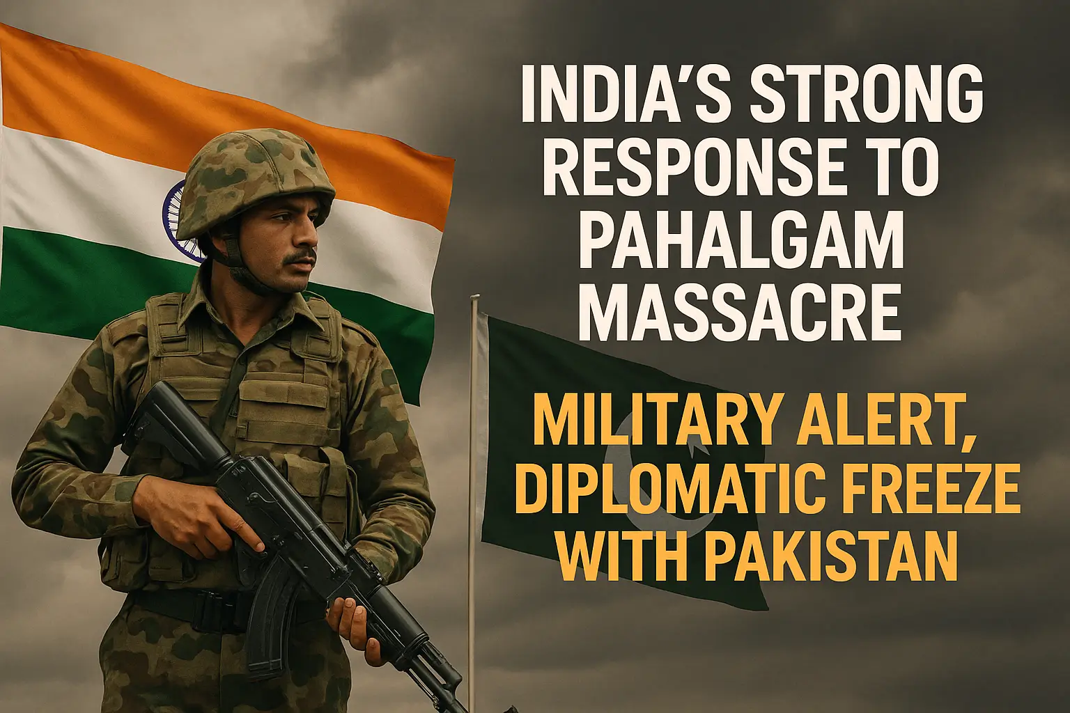 India’s Strong Response to Pahalgam Massacre: Military Alert, Diplomatic Freeze with Pakistan